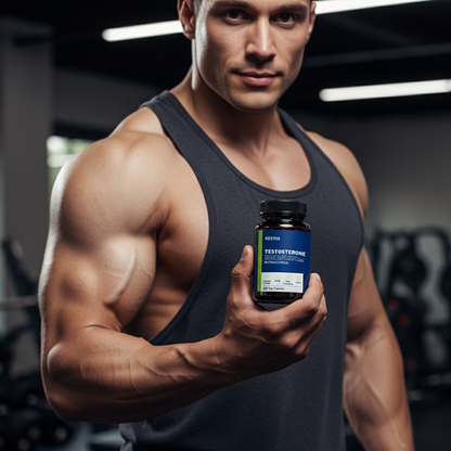 Kestox Testosterone Supplement for Men | Tribulus 1000mg, Ashwagandha, L-Citrulline & Kaunch Beej | Plant-based | Improves Muscle Strength, Boosts Stamina, Energy & Performance Support | Veg Tablet